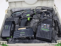 Festool accuboormachine tdd 14,4 fx - 2.0 ah incl. opbergkoffer - afbeelding 8 van  15