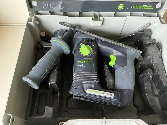 Festool bhc 18 hpc 4,0 i-plus accuboorhamer met koffer - afbeelding 2 van  5