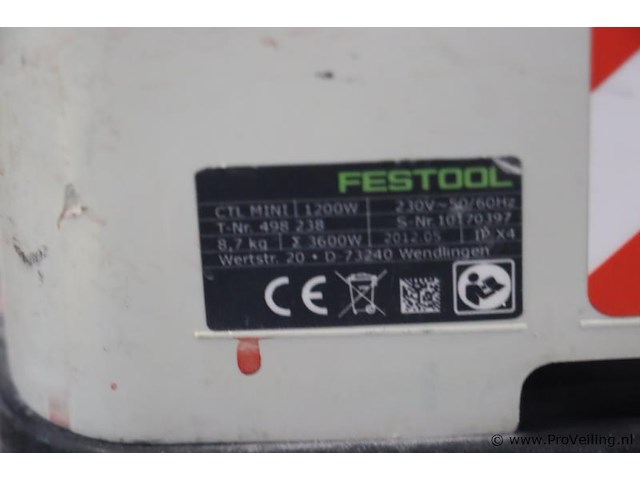 Festool cleantec mobiele stofafzuiger ctl mini i 498238 - afbeelding 6 van  7