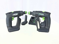 Festool cxs schroefboormachine (2x) - afbeelding 1 van  2
