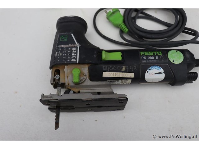Festool decoupeerzaag ps 200 e incl. opbergkoffer - afbeelding 3 van  9