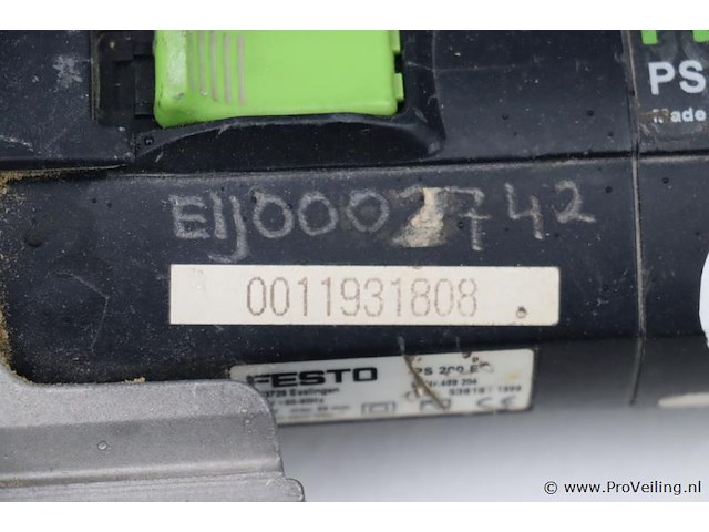 Festool decoupeerzaag ps 200 e incl. opbergkoffer - afbeelding 5 van  9