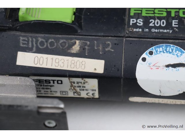 Festool decoupeerzaag ps 200 e incl. opbergkoffer - afbeelding 6 van  9