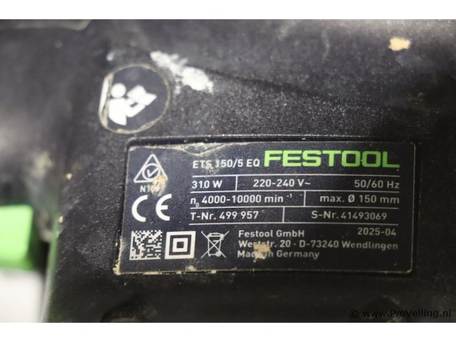 Festool excenterschuurmachine ets 150/5 eq - afbeelding 3 van  4