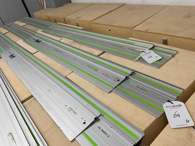 Festool fs 3000/2 + fs 1400/2 geleiderail (2x) - afbeelding 1 van  1