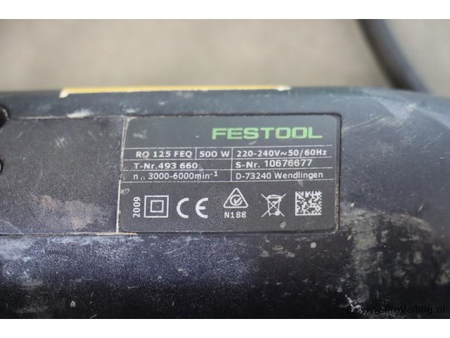 Festool rotex excentrische schuurmachine ro 125 feq 493660 - afbeelding 5 van  7