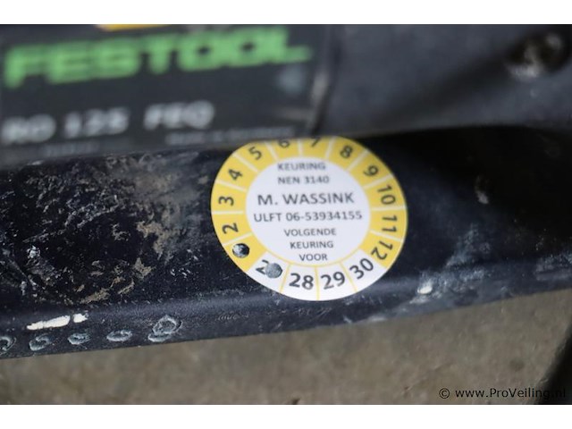 Festool rotex excentrische schuurmachine ro 125 feq 493660 - afbeelding 6 van  7