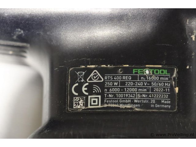 Festool rts vlakschuurmachine 400 req - afbeelding 4 van  4