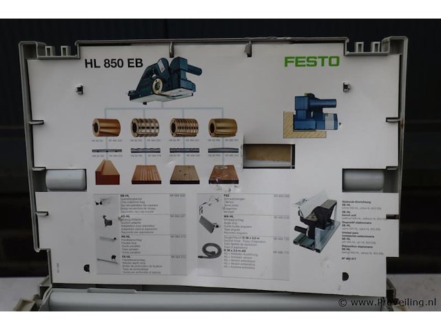 Festool schaafmachine hl 850 eb-plus incl. opbergkoffer - afbeelding 3 van  10