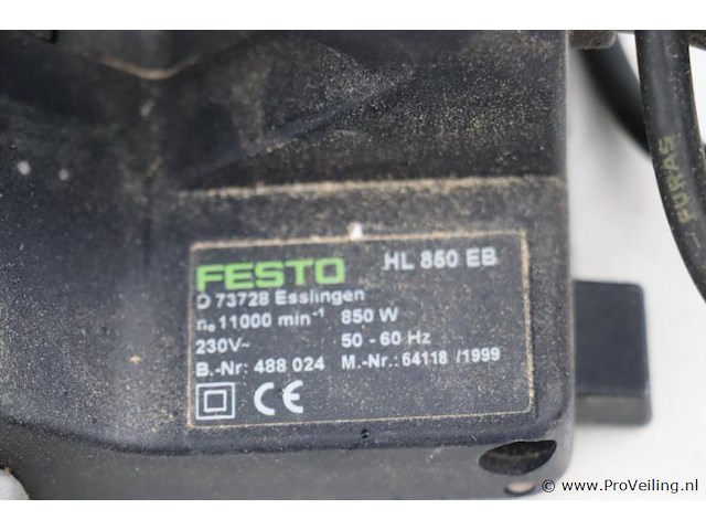 Festool schaafmachine hl 850 eb-plus incl. opbergkoffer - afbeelding 8 van  10