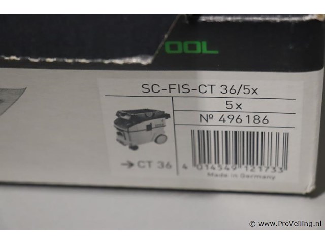 Festool selfclean filterzak sc-fis-ct 36/5 496186 - afbeelding 4 van  5