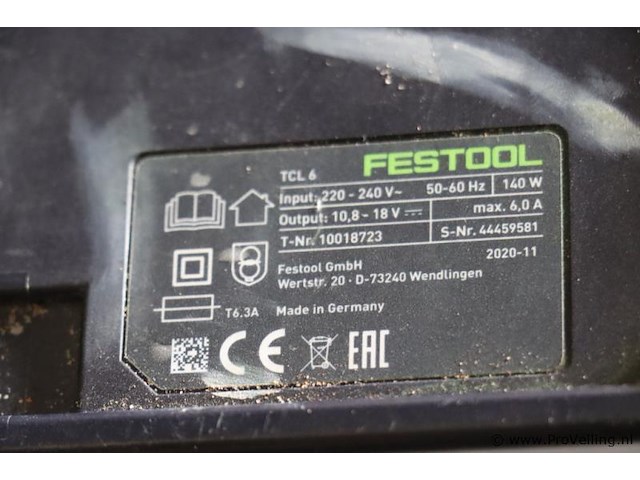 Festool snellader tcl 6 - afbeelding 3 van  3