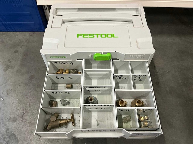 Festool sortainer t-loc sys 4 tl-sort/3 met inhoud (75x) - afbeelding 2 van  5