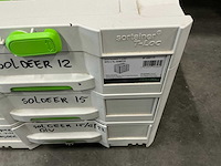 Festool sortainer t-loc sys 4 tl-sort/3 met inhoud (75x) - afbeelding 5 van  5