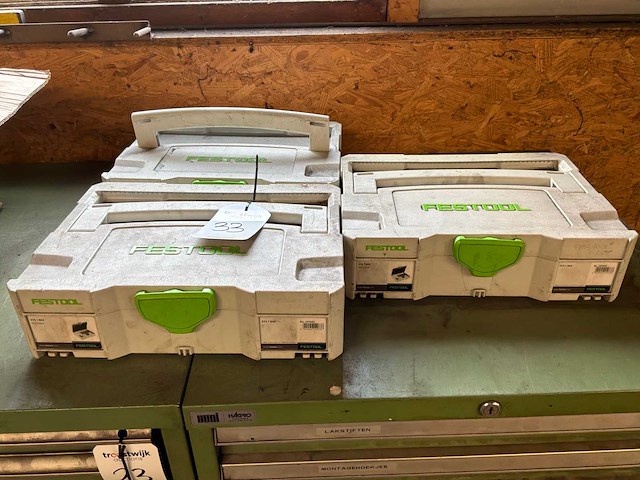 Festool systainer 5-loc gereedschapskoffer (3x) - afbeelding 1 van  4