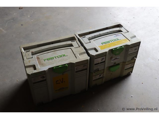 Festool systainer t-loc opbergkisten (leeg) - 2 stuks - afbeelding 1 van  3