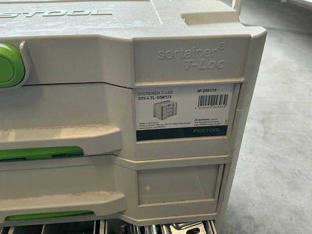 Festool systainer t-loc sys 4 tl-sort/3 - afbeelding 2 van  6