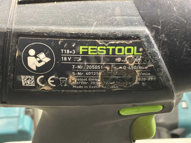 Festool t18 schroefboormachine (2x) - afbeelding 6 van  11