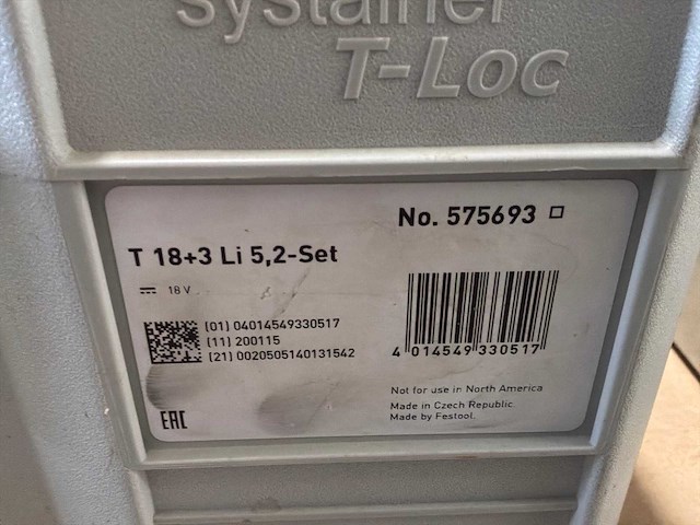 Festool t18 schroefboormachine - afbeelding 2 van  10