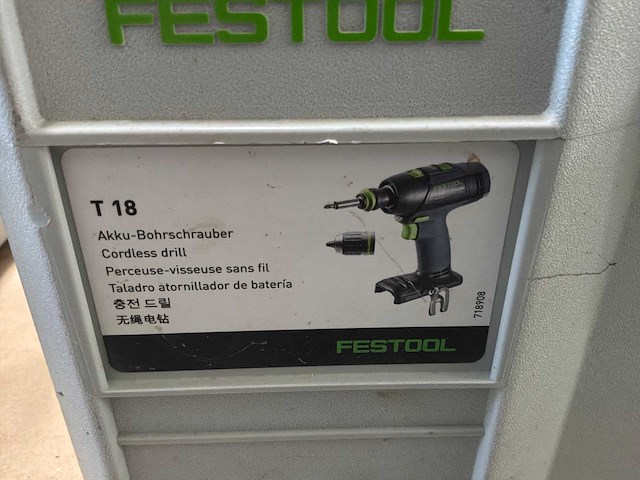Festool t18 schroefboormachine - afbeelding 10 van  10