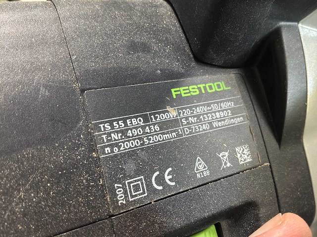 Festool ts 18 ebq-plus cirkelzaagmachine - afbeelding 4 van  5