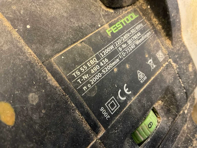 Festool ts 55 ebq invalcirkelzaag - afbeelding 5 van  8