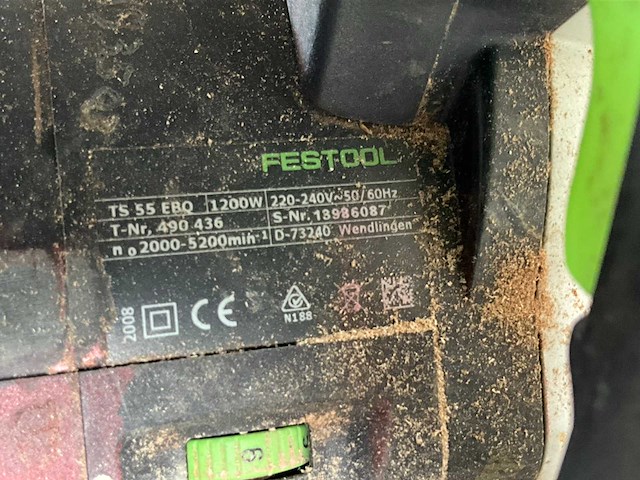 Festool ts 55 ebq invalzaag - afbeelding 5 van  7