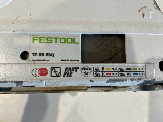 Festool ts 55 ebq-plus cirkelzaagmachine - afbeelding 8 van  8