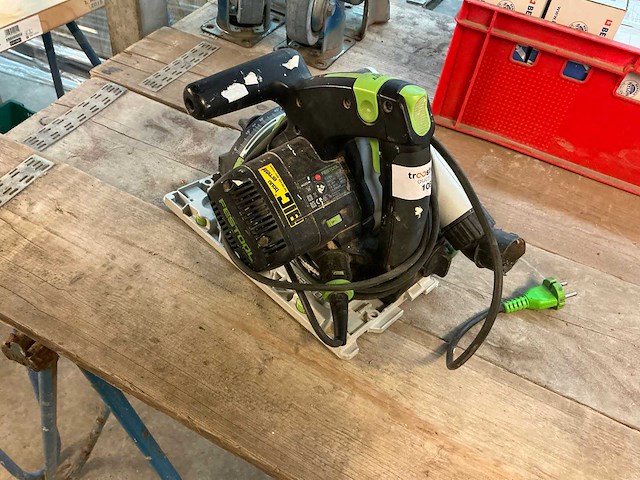 Festool ts55ebq cirkelzaagmachine - afbeelding 2 van  3
