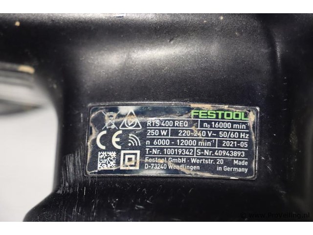 Festool vlakschuurmachine rts 400 req - afbeelding 3 van  4