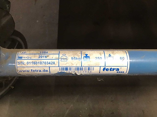 Fetra 1384 verrijdbare transportkar - afbeelding 4 van  4