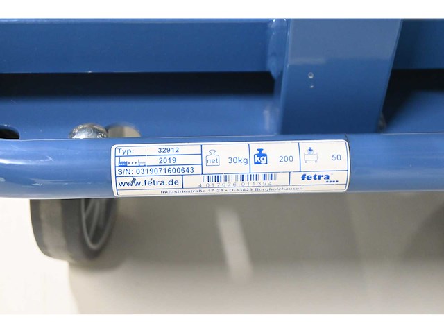 Fetra 32912 magazijnwagen inclusief afrolsysteem - afbeelding 4 van  4