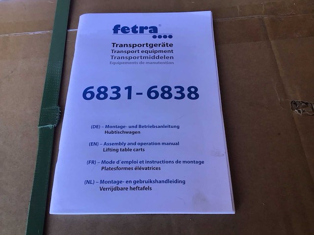 Fetra 6833 verrijdbare heftafel 500kg | nieuw - afbeelding 4 van  4