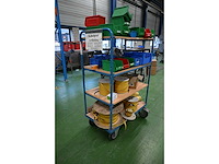 Fetra 8201 4-delige magazijnwagen inclusief diverse inhoud - afbeelding 3 van  5