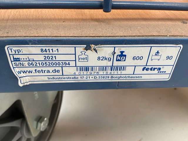 Fetra meeretage transportkar (4x) - afbeelding 3 van  3