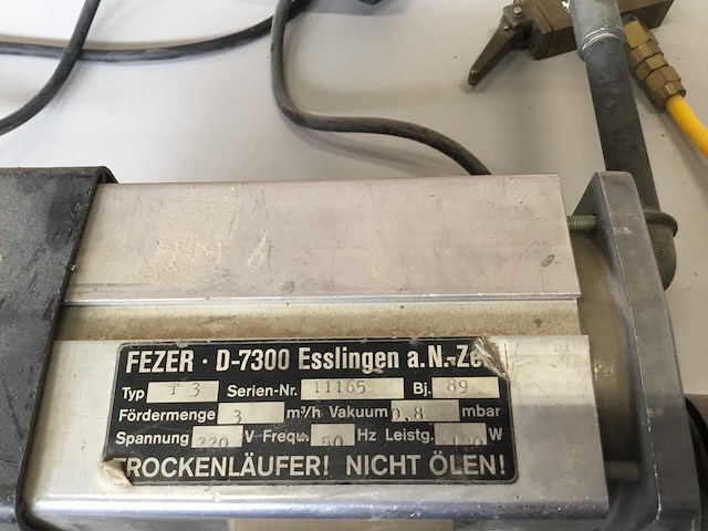 Fezer d-7300 vacuümpomp - afbeelding 2 van  4