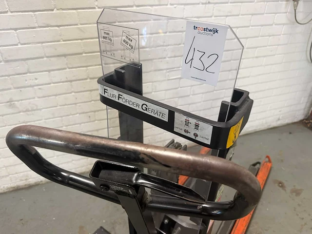 Ffg ahlen - ph 800 s - hand hydraulische palletwagen - afbeelding 5 van  5