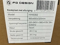 Fg design elektrische kookplaat met afzuiging - afbeelding 8 van  10