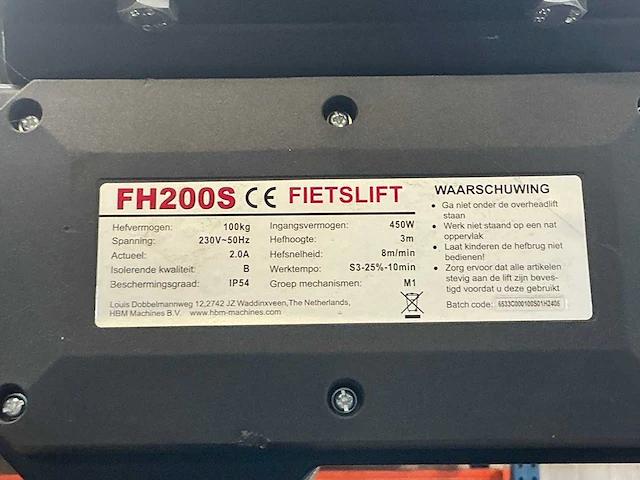 Fh200s elektrische fietstakel - afbeelding 8 van  8
