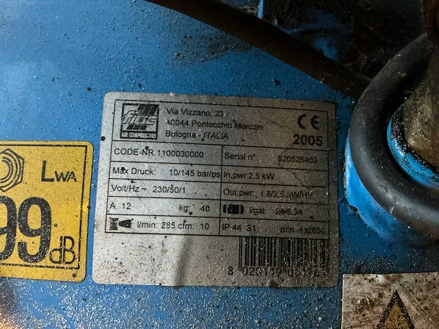 Fiac 2.5cv luchtcompressor - afbeelding 4 van  4