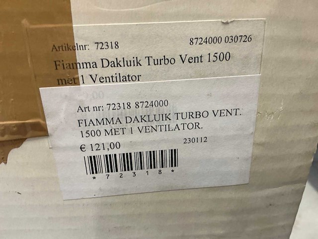 Fiamma turbo-vent 1500 dakluik met ventilator - afbeelding 3 van  3