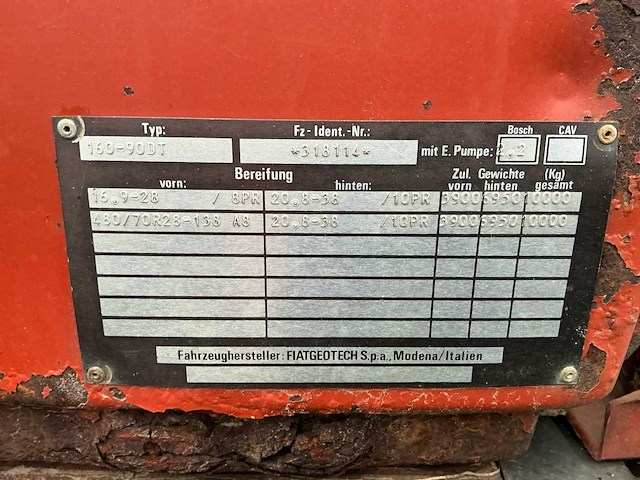 Fiat - 1992 - 160-90 dt - vierwielaangedreven landbouwtractor - afbeelding 25 van  31