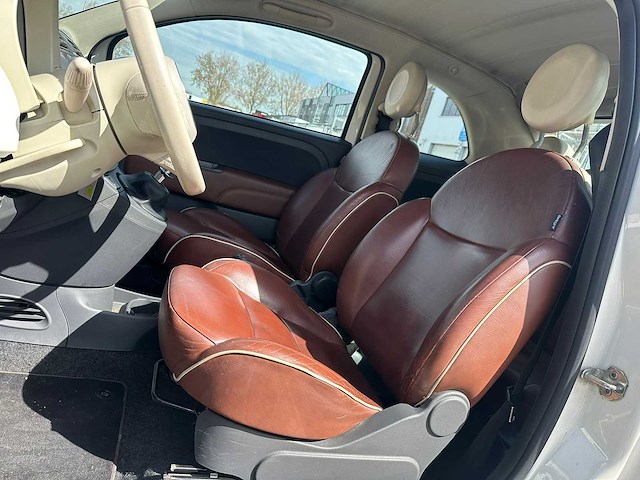 Fiat - 2012 - 500 cabrio - 0.9 twinair lounge - personenauto - afbeelding 2 van  19