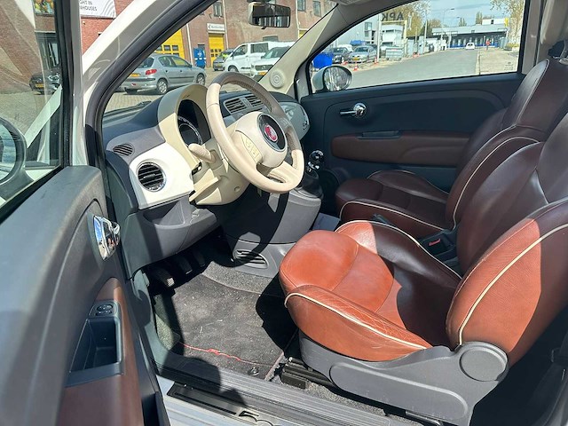 Fiat - 2012 - 500 cabrio - 0.9 twinair lounge - personenauto - afbeelding 1 van  9