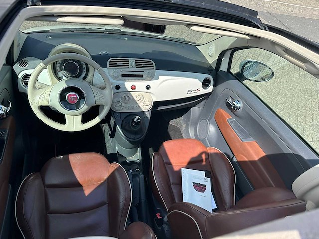 Fiat - 2012 - 500 cabrio - 0.9 twinair lounge - personenauto - afbeelding 3 van  9