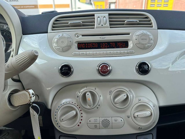 Fiat - 2012 - 500 cabrio - 0.9 twinair lounge - personenauto - afbeelding 5 van  9