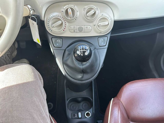 Fiat - 2012 - 500 cabrio - 0.9 twinair lounge - personenauto - afbeelding 6 van  9