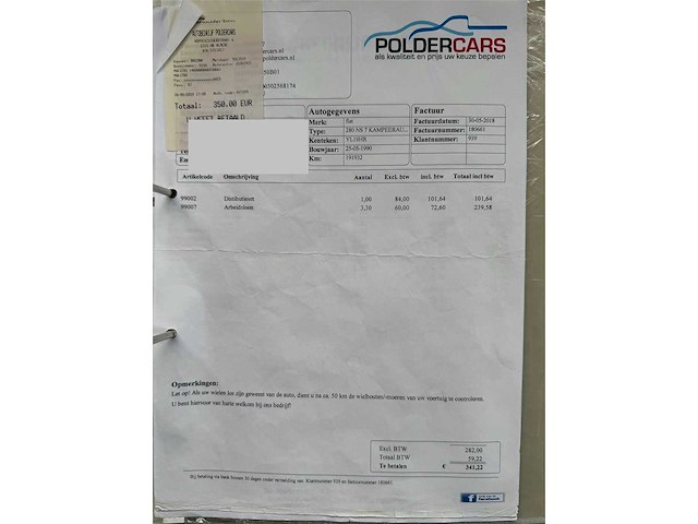 Fiat 280 ns 7 kampeerauto europa 92 586 camper yl-19-hr - afbeelding 32 van  40