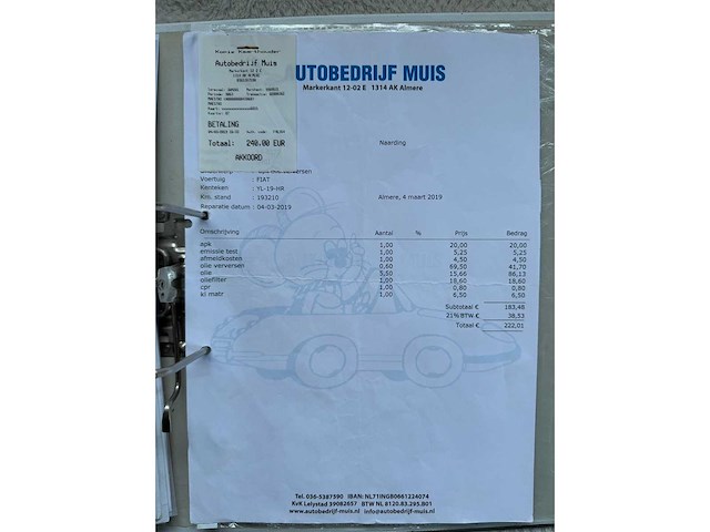 Fiat 280 ns 7 kampeerauto europa 92 586 camper yl-19-hr - afbeelding 33 van  40