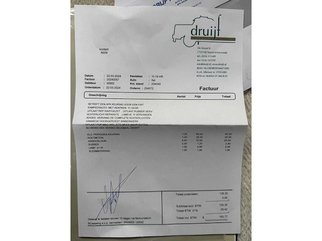 Fiat 280 ns 7 kampeerauto europa 92 586 camper yl-19-hr - afbeelding 35 van  40